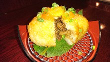 Grilled rice ball