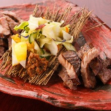 Grilled beef tongue