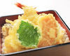 Tempura on Rice in a Lacquer Box Tempura on Rice in a Lacquer Box