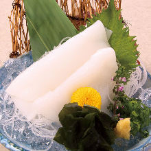 Squid sashimi