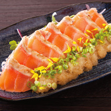 Salmon sashimi