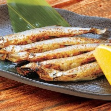 Shishamo smelt with roe