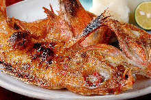Charcoal grilled kichiji rockfish