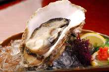 Unsalted grilled oyster