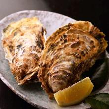 Unsalted grilled oyster