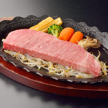 Charcoal grilled Wagyu beef sirloin steak