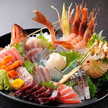 Assorted sashimi