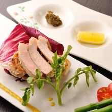 Thick cut pork steak