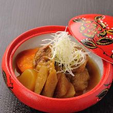 Simmered beef tendon