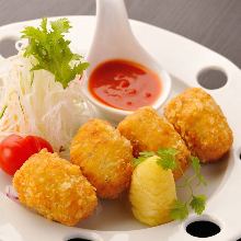 Beef tongue croquette