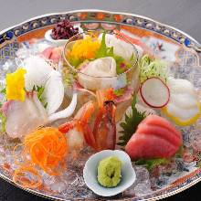 Assorted sashimi