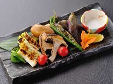 Assorted grilled vegetables