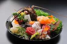 Assorted sashimi