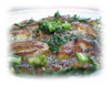 Taiwanese-Style Okonomiyaki with Oysters & Crown Daisies