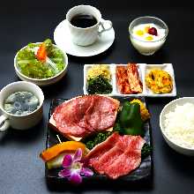 Yakiniku set meal(Kalbi,beef tongue)