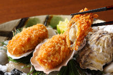 Deep-fried oysters