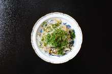 Sashimi of Tiger Puffer Fish (grilled surface)