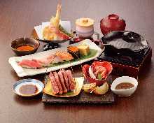 Kampo Wagyu Teppanyaki Sushi Gozen