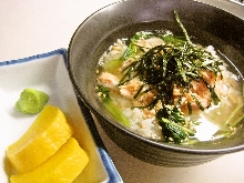 Shake chazuke(salmon and rice with tea)