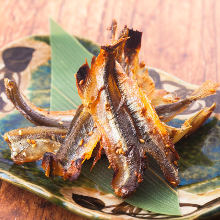 Seared shishamo smelt