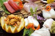 Assorted sashimi