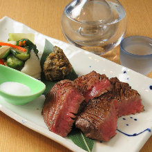 Thick-cut beef tongue