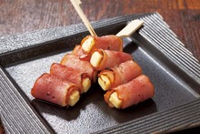 Cheese bacon skewer