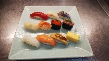 Assorted nigiri sushi