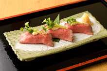 Sendai Beef Roast Beef Nigiri (Sushi)