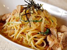 Spaghetti with mentaiko