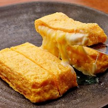 Japanese-style rolled omelet with cheese
