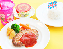 Kids' hamburg steak meal