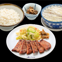 Beef tongue set meal