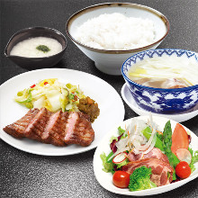 Beef tongue set meal