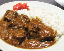 Beef tongue curry