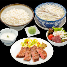 Beef tongue set meal