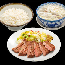 Beef tongue set meal