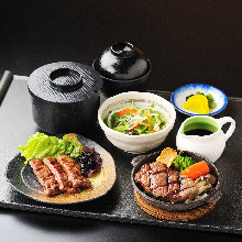 Wagyu beef steak set