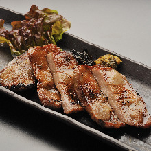 Charcoal grilled beef tongue