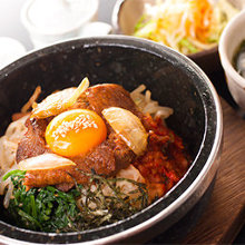 Stone grilled bibimbap