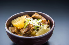 Simmered beef tendon