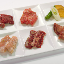 Assorted yakiniku, 5 kinds