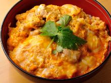 "Oyako" chicken and egg rice bowl