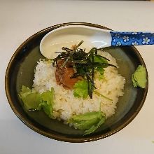 Ume chazuke (plum and rice with tea)