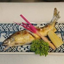 Salted and grilled sweetfish