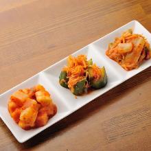 Assorted kimchi, 3 kinds