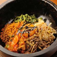 Stone grilled bibimbap