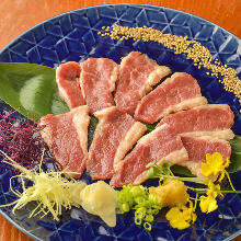Horse belly sashimi