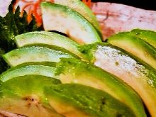 Sliced avocado
