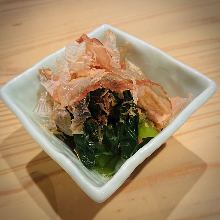 Simmered Japanese mustard spinach